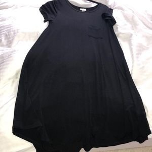 Black mid calf dress